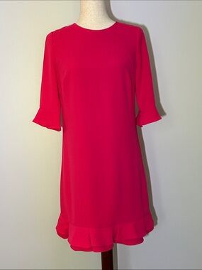 CeCe by Cynthia Steffe "Kate" Ruffle Hem Shift Dress